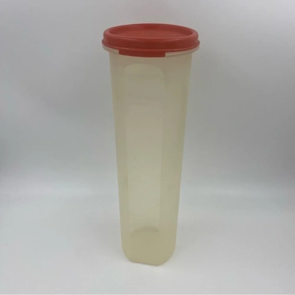 Vintage‎ Tupperware Spaghetti Holder with Red Lid 1661-5